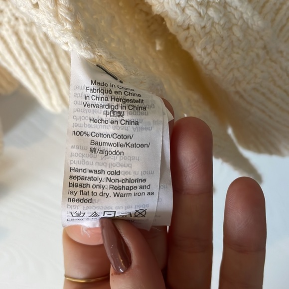 Madewell cream 100% cotton knit cardigan - Picture 5 of 5